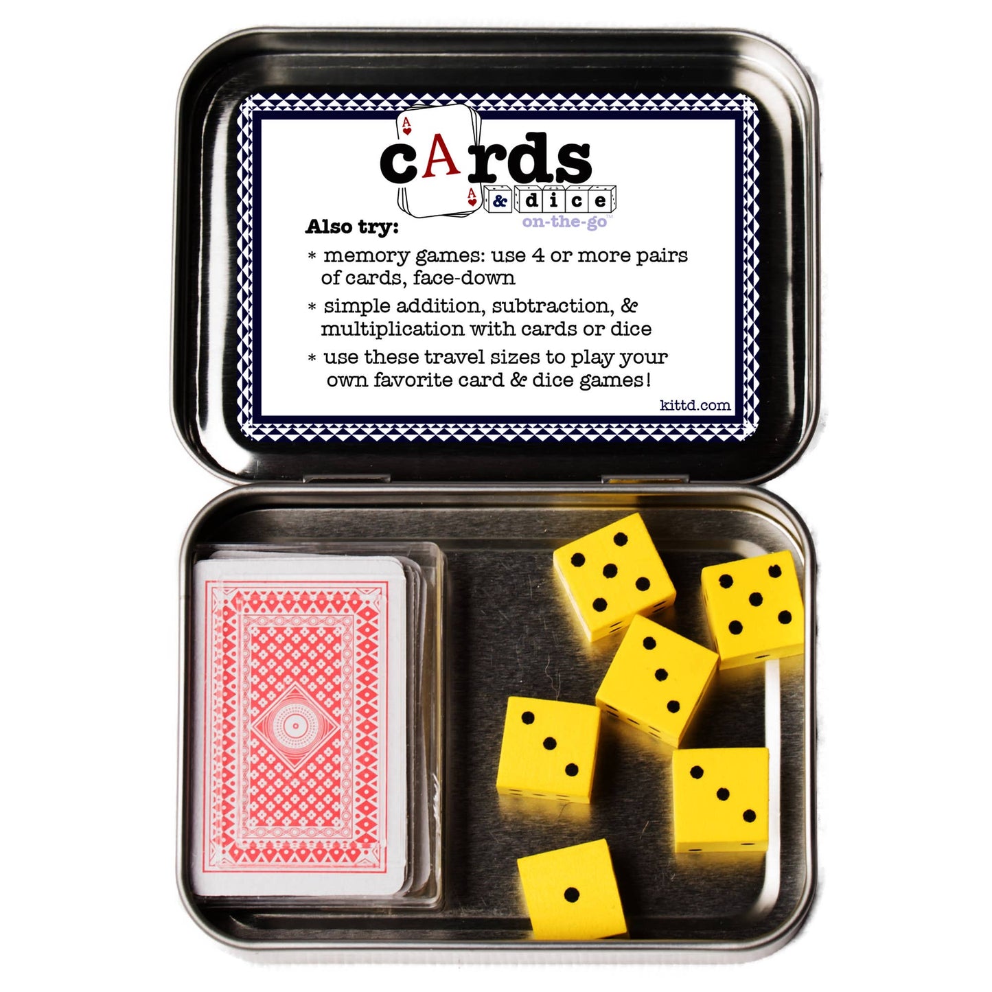 Cards and Dice On-the-Go Playing Card Kids Game
