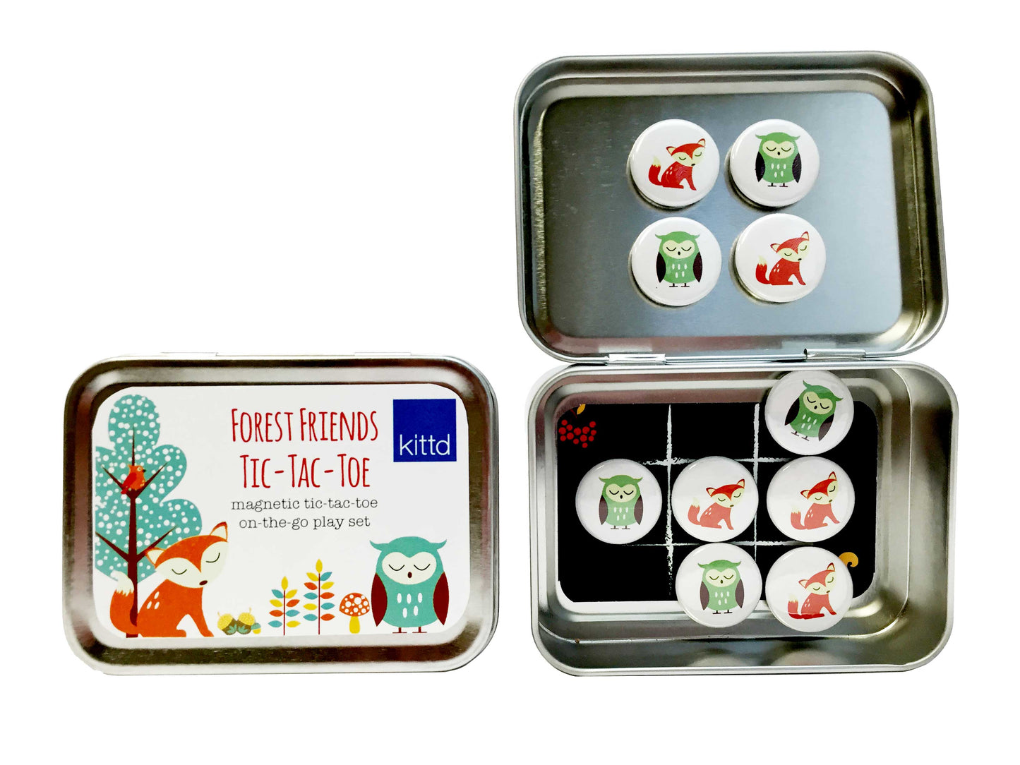 Forest Friends Tic-Tac-Toe On-the-Go Kids Travel Game