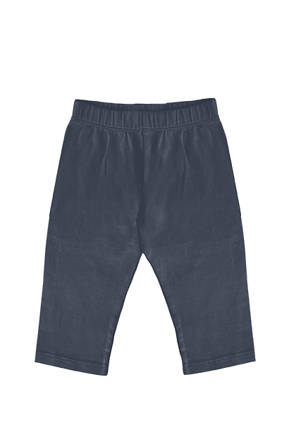 Infant Organic Rib Pant: PACIFIC BLUE