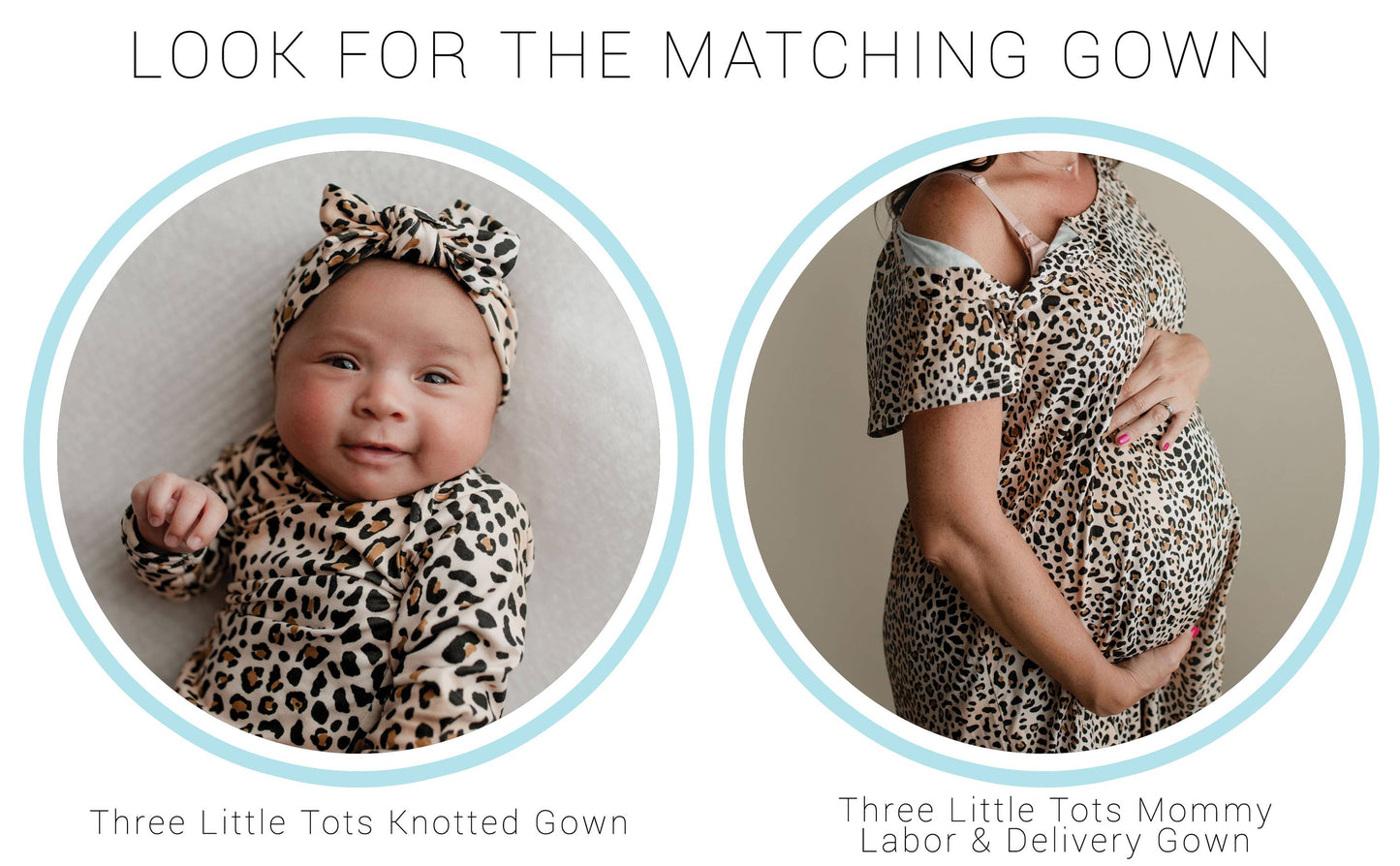 Leopard Knotted Gown: Gown & Hat