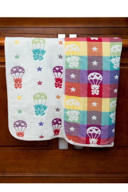 Double Layer Jacquard Cotton Baby Blanket