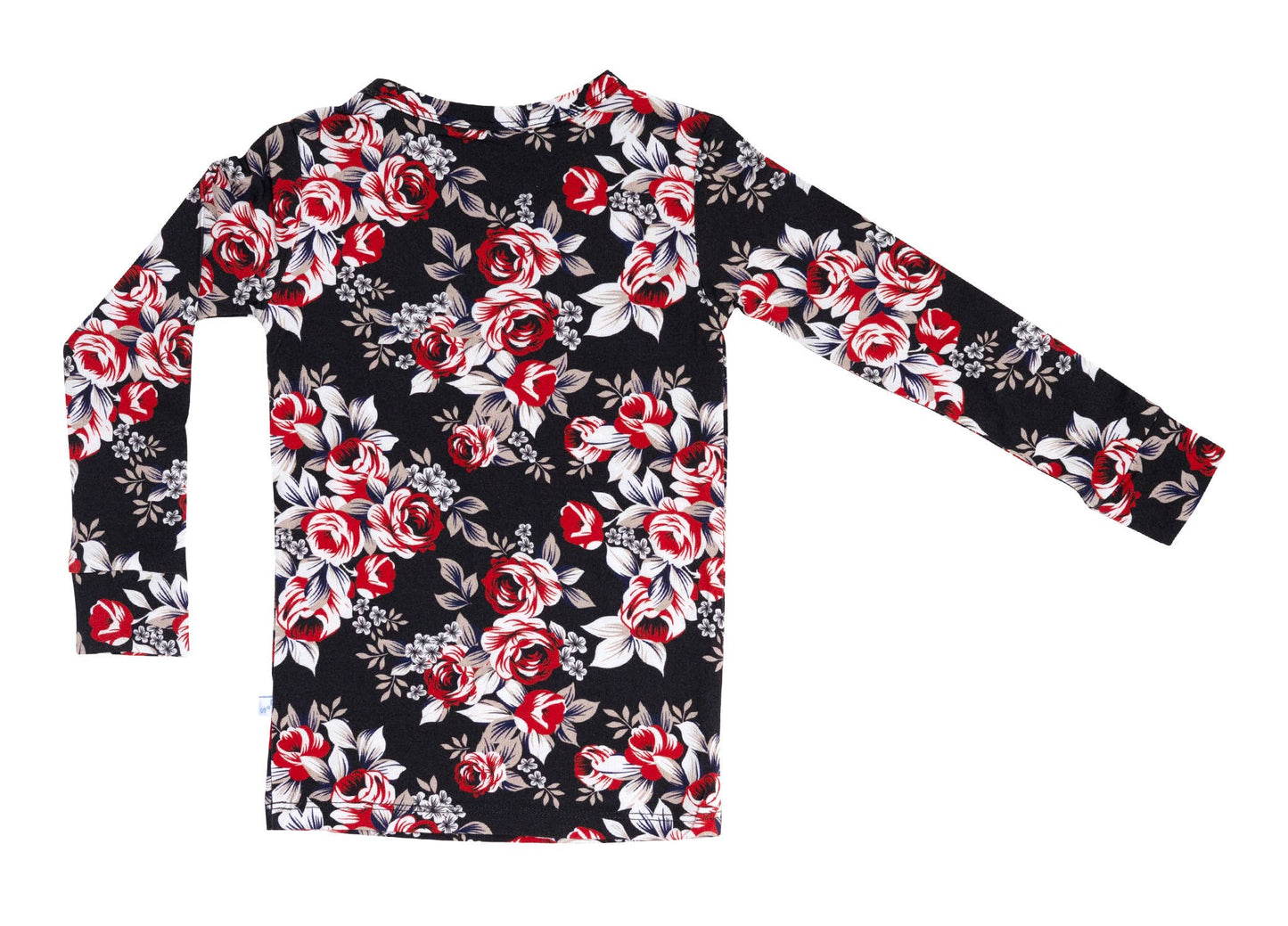 Midnight Rose Long Sleeve Pajamas