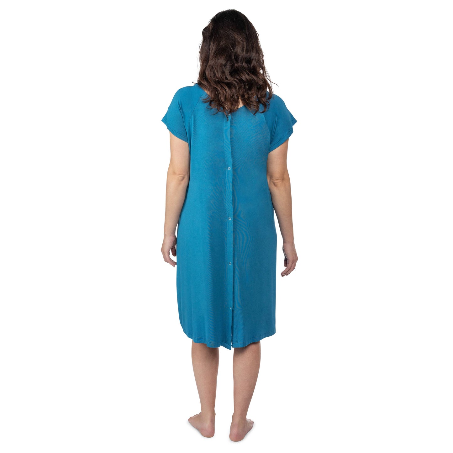 Blue Maternity Labor and Delivery/ Nursing Gown