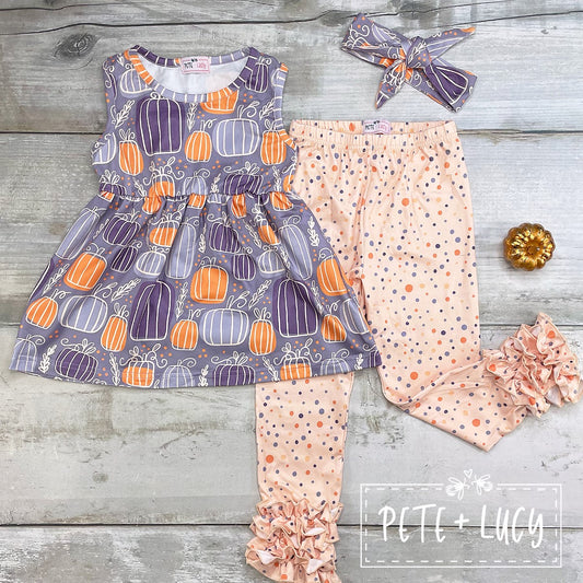 Purple Pumpkins Pant Set