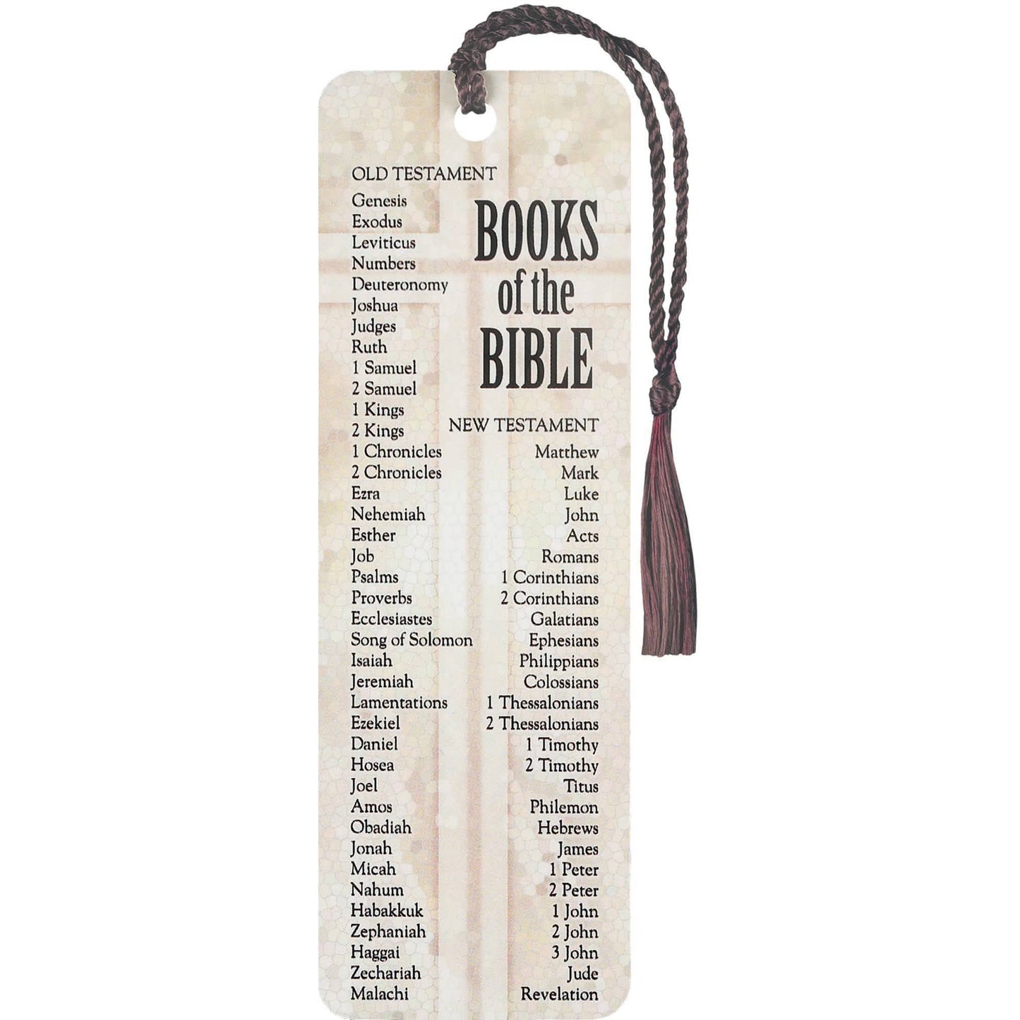 Books Of The Bible Tassel Bookmark