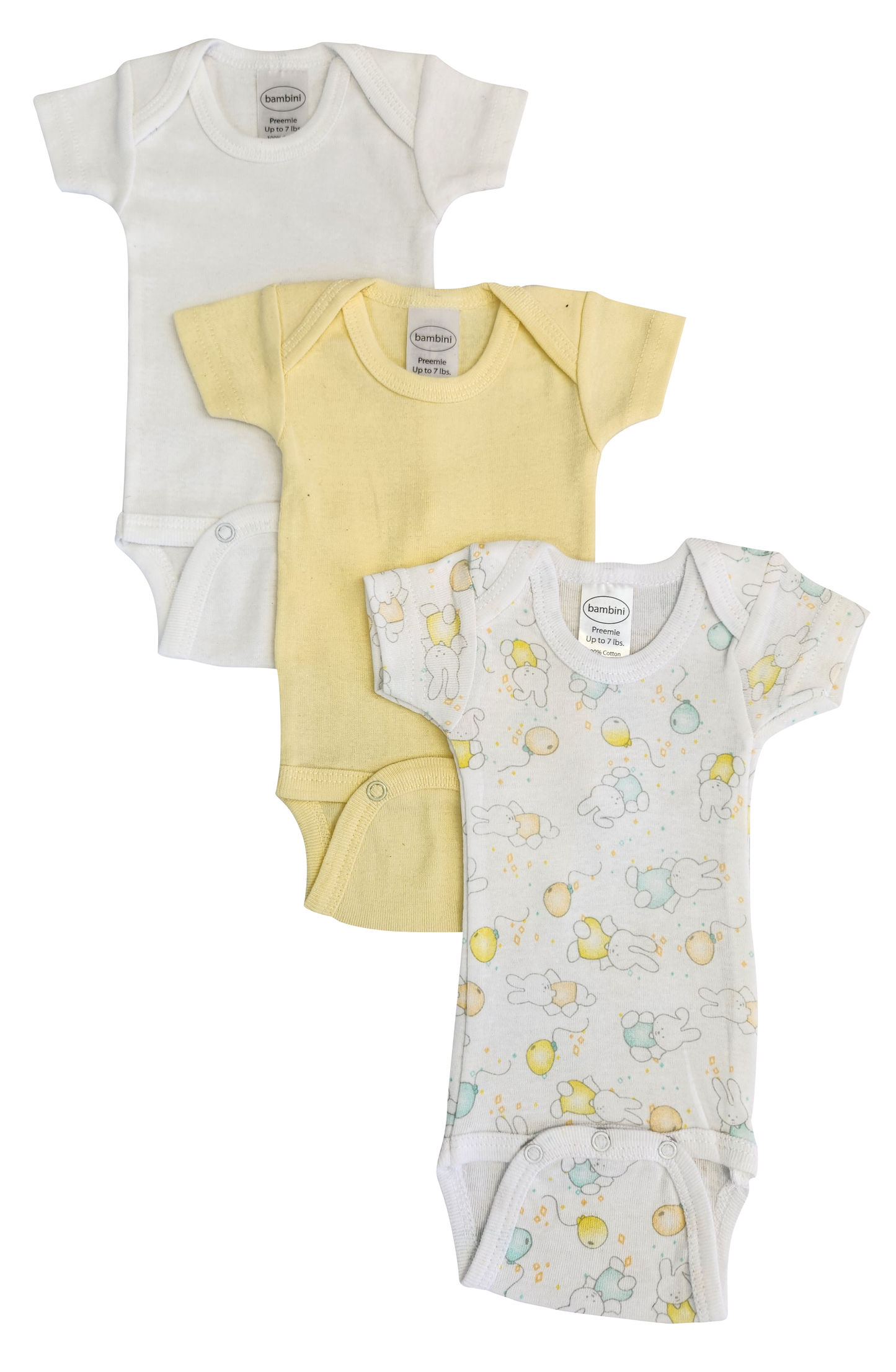 Preemie Printed Short Sleeve Variety Pack