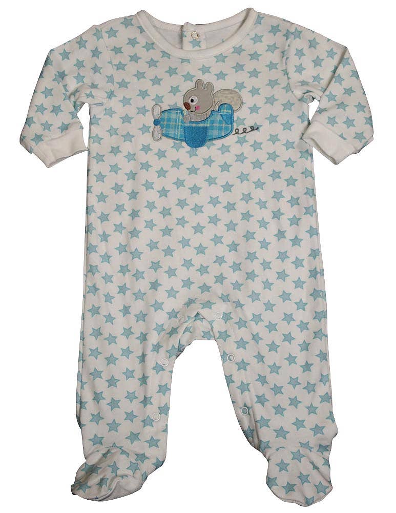 Stars Long Sleeve Footed Coverall