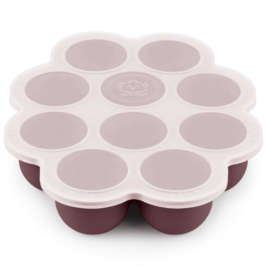 KeaBabies Prep Silicone Baby Food Tray (Mulberry)