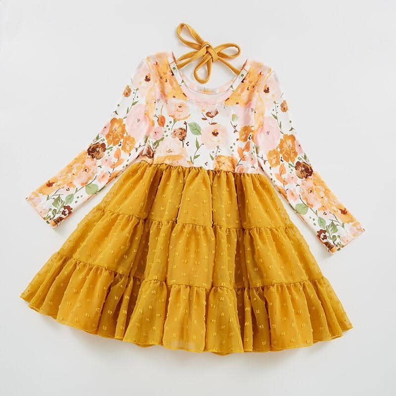 6-12m store GOLDEN POPPIES dress