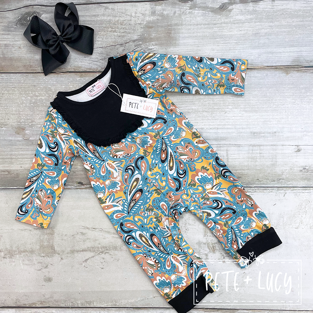 Paisley Swirl Romper