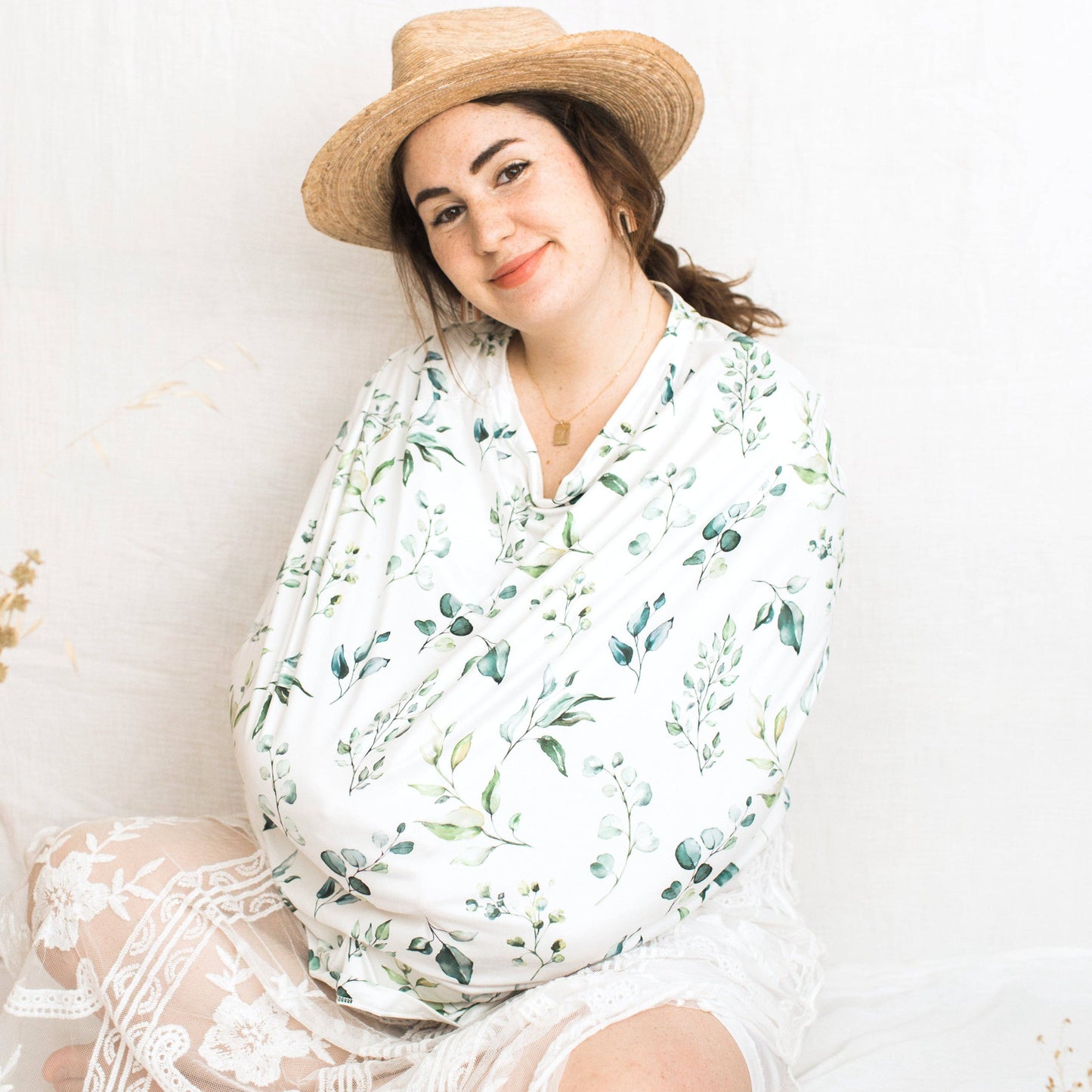 Greenery Infant Car Seat / Nursing Cover