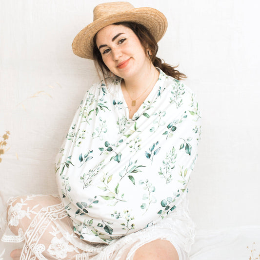 Greenery Infant Car Seat / Nursing Cover