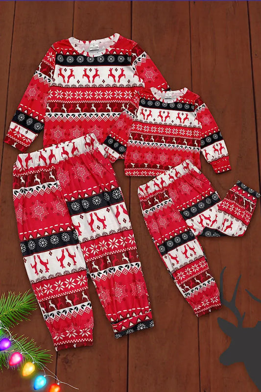 Red Deer Pajama Set