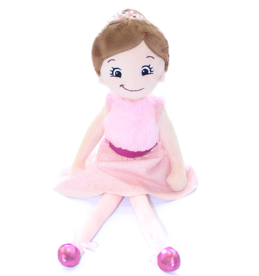 Brunette Ballerina Rag Doll