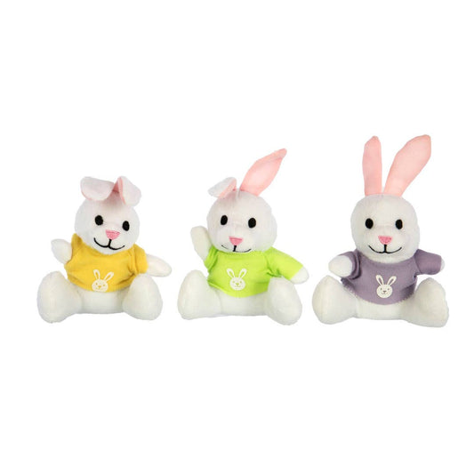 PLUSH BUNNY-3 ASST COLORS