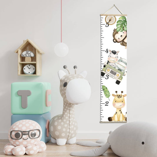 Canvas Kids Growth Chart - Safari