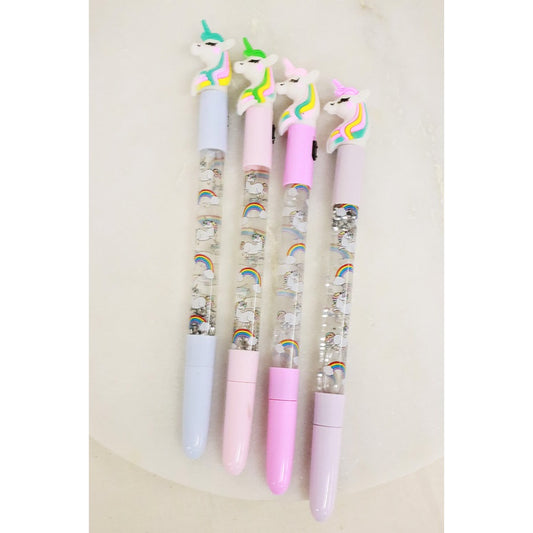 Light Up Unicorn Glitter Pen