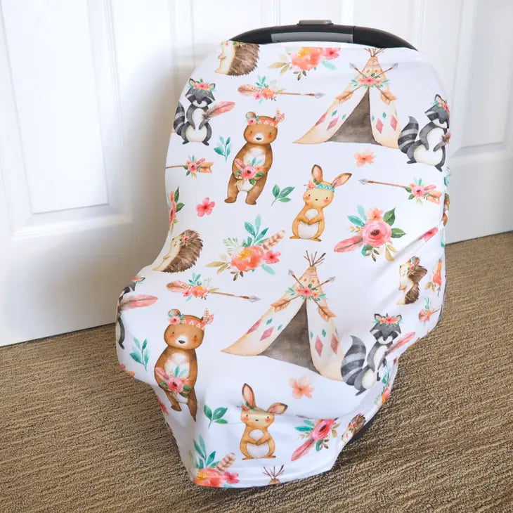 Woodland Tribe Infant Car Seat / Nursing Cover